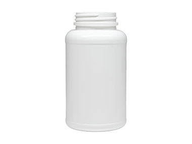 250 cc, 45/400 Finish, White, Bottles, HDPE, Round Packer
