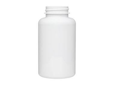 200 cc, 38/400 Finish, White, Bottles, PET, Round Packer