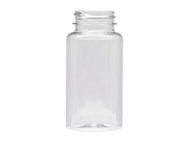 150 cc, 38/400 Finish, Clear, Bottles, PET, Round Packer