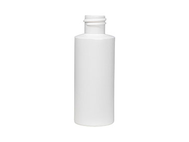 2 oz., 20/410 Finish, White, Bottles, HDPE, Cylinder Round