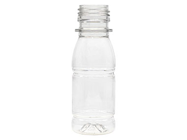 2.5 oz., 28mm TE Finish, Clear, Bottles, PET, Beverage Style Round, Label Panel