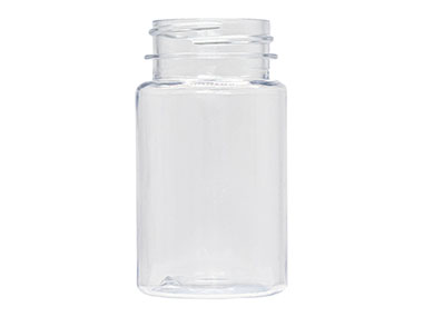 75 cc, 33/400 Finish, Clear, Bottles, PET, Round Packer