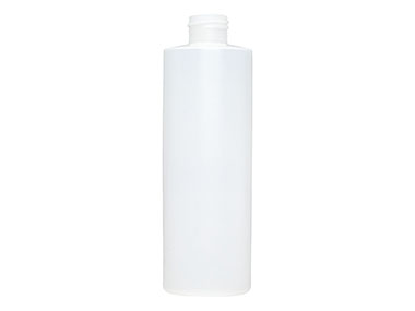 8 oz., 24/410 Finish, Natural, Bottles, HDPE, Cylinder Round