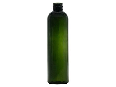 8.5 oz., 24/410 Finish, Green, Bottles, PET, Bullet