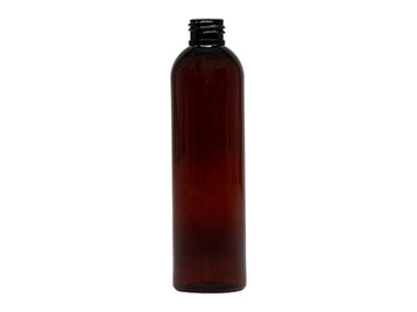 8 oz., 24/410 Finish, Amber, Bottles, PET, Bullet