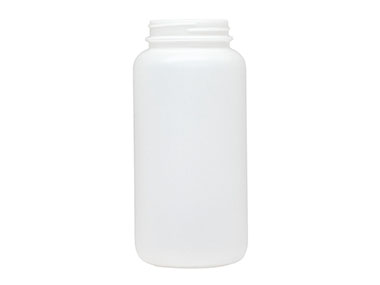 500 cc, 53/400 Finish, Natural, Bottles, HDPE, Round Packer