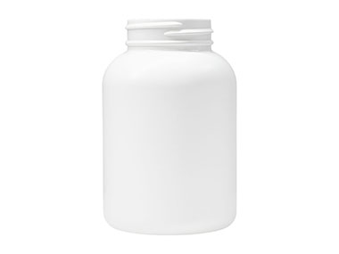 250 cc, 45/400 Finish, White, Bottles, HDPE, Round Packer