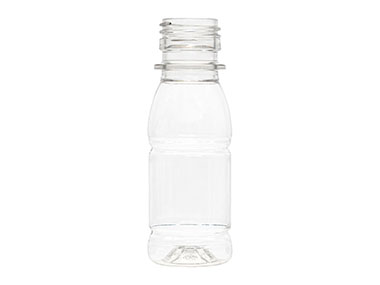 2.5 oz, 28mm TE Finish, Clear, Bottles, PET, Beverage Style Round, Label Panel