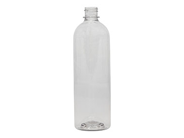 24 oz., 28/410 Finish, Clear, Bottles, PET, Bullet