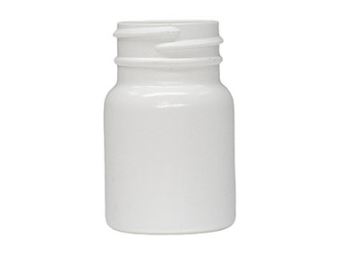 40 cc, 33/400 Finish, White, Bottles, HDPE, Round Packer