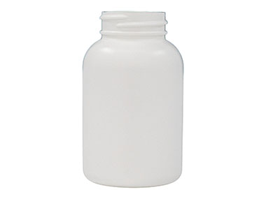 150 cc, 38/400 Finish, White, Bottles, HDPE, Round Packer