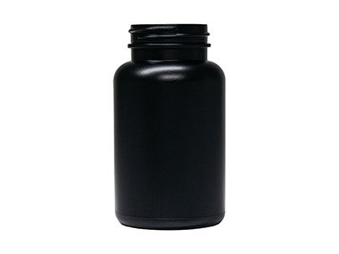 225 cc, 45/400 Finish, Black, Bottles, HDPE, Round Packer