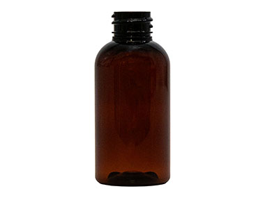 2 oz., 20/410 Finish, Amber, Bottles, PET, Boston Round