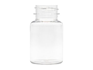 75 cc, 33/400 Finish, Clear, Bottles, PET, Round Packer
