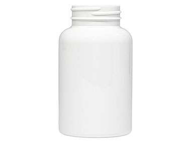 250 cc, 45/400 Finish, White, Bottles, PET, Round Packer