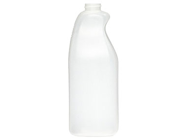 28 oz., 28/400 Finish, Natural, Bottles, HDPE, Square, Label Panel