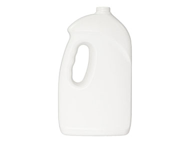 75 oz., 33/400 Finish, White, Bottles, HDPE, Detergent Style Oblong, Label Panel