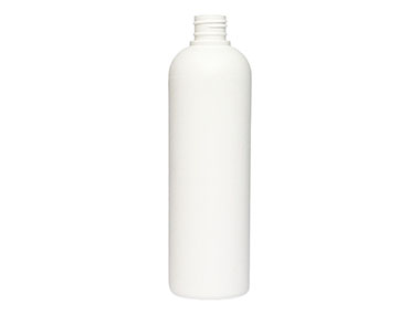 400 mL, 24/410 Finish, White, Bottles, HDPE, Bullet