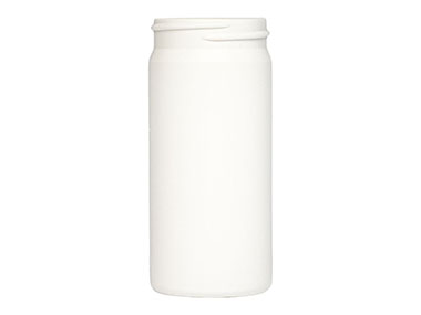 90 cc, 43/400 Finish, White, Bottles, Round Packer, Wide Mouth