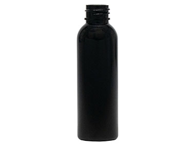 2 oz., 20/410 Finish, Black, Bottles, PET, Bullet