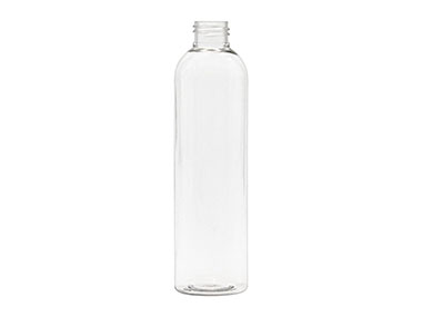 8 oz., 24/410 Finish, Clear, Bottles, PET, Bullet