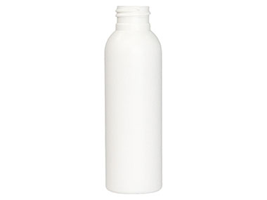 3 oz., 24/410 Finish, White, Bottles, HDPE, Bullet