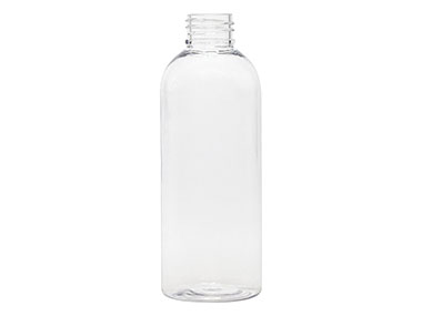 6 oz., 24/410 Finish, Clear, Bottles, PET, Bullet