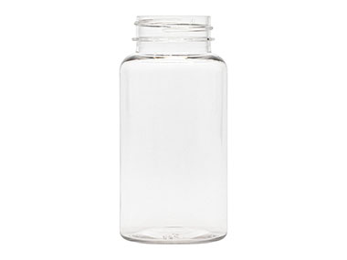 150 cc, 38/400 Finish, Clear, Bottles, PET, Round Packer