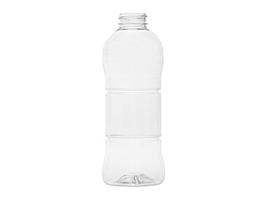 16 oz., 33/400 Finish, Clear, Bottles, PET, Round, Label Panel