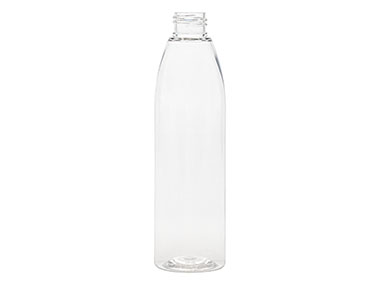 250 mL, 24/410 Finish, Clear, Bottles, PET, Tapered Bullet