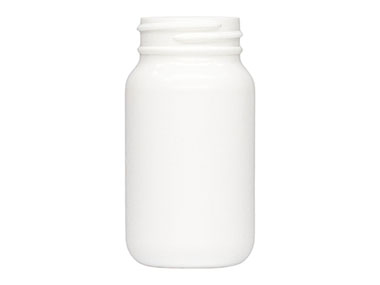 100 cc, 38/400 Finish, White, Bottles, HDPE, Round Packer