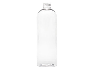 16 oz., 24/410 Finish, Clear, Bottles, PET, Bullet