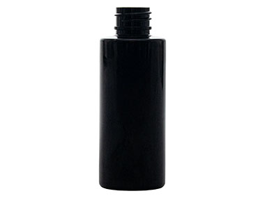 2 oz., 20/410 Finish, Black, Bottles, PET, Cylinder Round