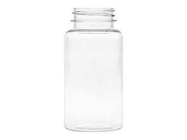 150 cc, 38/400 Finish, Clear, Bottles, PET, Round Packer