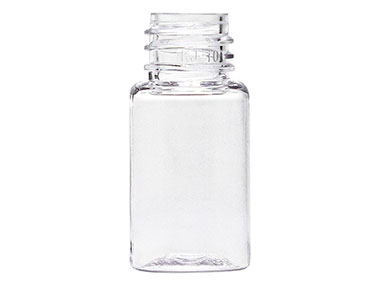 10 mL, 18/410 Finish, Clear, Bottles, PET, Cylinder Round