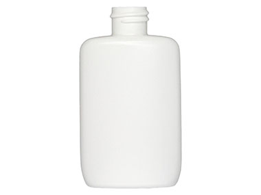 2 oz., 20/410 Finish, White, Bottles, HDPE, Oval