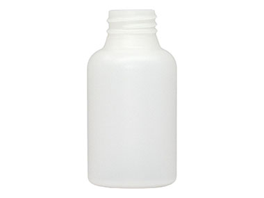 115 cc, 28/400 Finish, Natural, Bottles, HDPE, Round Packer