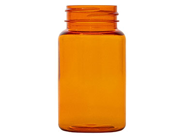 100 cc, 38/400 Finish, Orange, Bottles, Pet, Round Packer