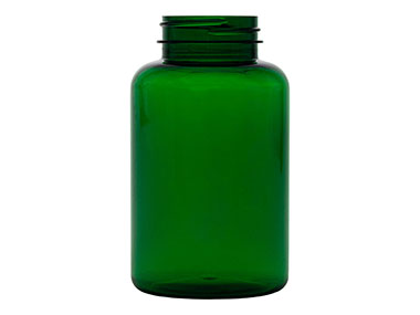 300 cc, 45/400 Finish, Green, Bottles, Pet, Round Packer