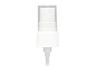 20/410 Finish, White, Sprayers, Fine Mist, Fine Ribbed, Clear Hood, 4 9/16" DT