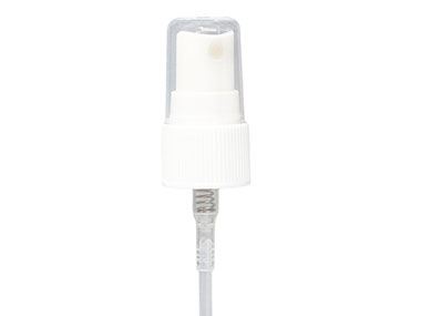 20/410 Finish, White, Sprayers, Fine Mist, Fine Ribbed, Clear Hood, 3 1/2" DT