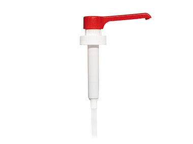 38/400 Finish, White/Red, Sprayers, Fine Mist, Fine Ribbed, Lock Down, 10" DT