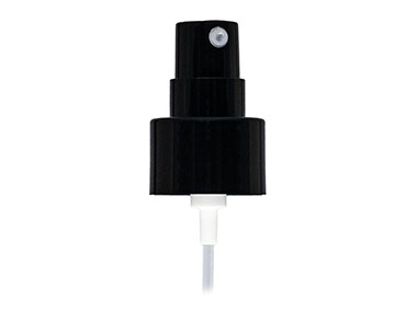 24/410 Finish, Black, Sprayers, Fine Mist, Smooth, No Hood, 6 3/16" DT