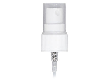 20/41 Finish, White, Sprayers, Fine Mist, Fine Ribbed, Clear Hood, 4 1/16" DT