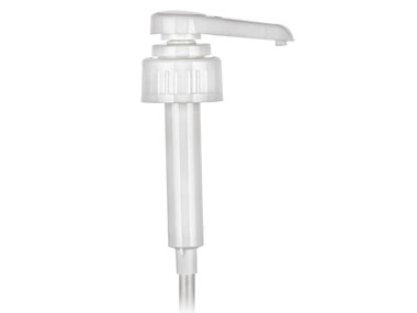 38/410 Finish, White, Pumps, Lotion, Bold Ribbed, Lock Down, 10cc, 11 7/16" DT