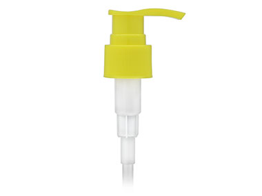 24/410 Finish, Yellow, Pumps, Lotion, Fine Ribbed, Lock Down, 2cc, 5 1/4" DT