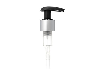24/410 Finish, Br Alum/Gray, Pumps, Lotion, Metal Shell, Lock Up, 2.5cc, 6 13/16" DT