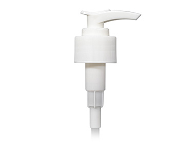 28/410 Finish, White, Pumps, Lotion, Fine Ribbed, Lock Down, 2cc, 8 1/4" DT