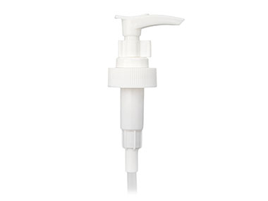 28/400 Finish, White, Pumps, Lotion, Fine Ribbed, Ship Clip, 1.5cc, 9 7/8" DT