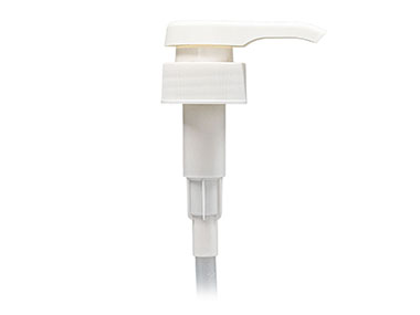 33/400 Finish, White, Pumps, Lotion, Fine Ribbed, Lock Down, 3.5cc, 8 3/4" DT